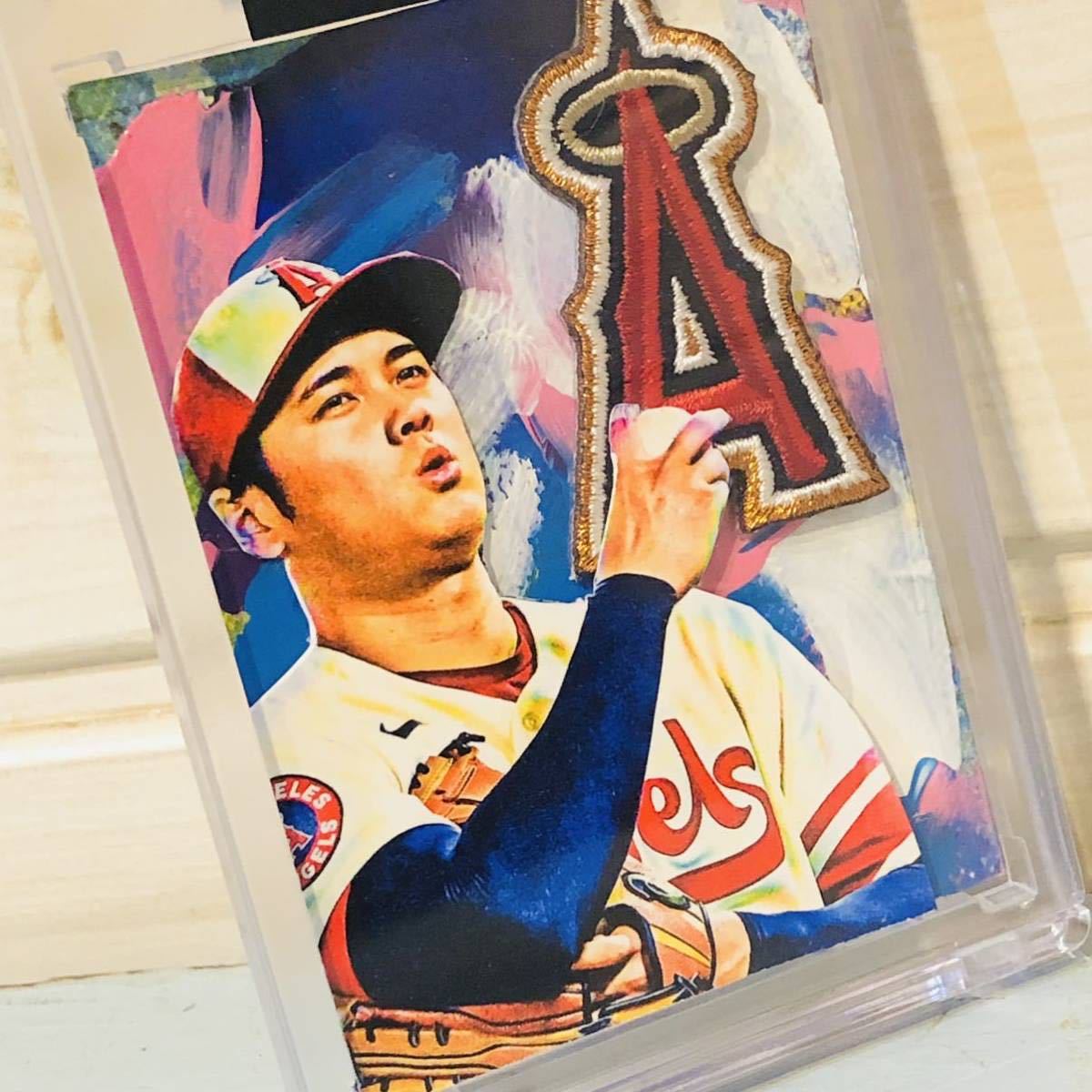 大谷翔平 アート カード topps エンゼルス MLB angels ☆世界に1枚 
