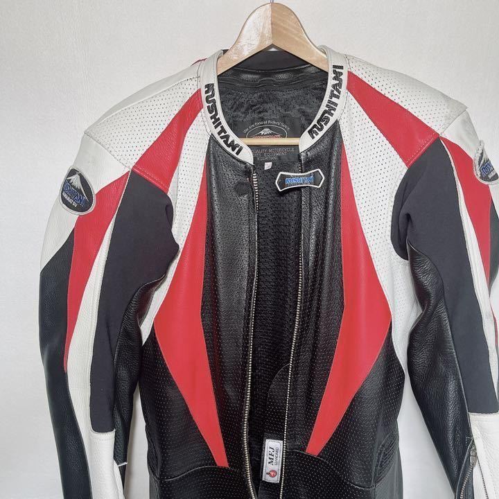 ☆良品☆ KUSHITANI クシタニ レーシングスーツ MFJ公認 パンチング
