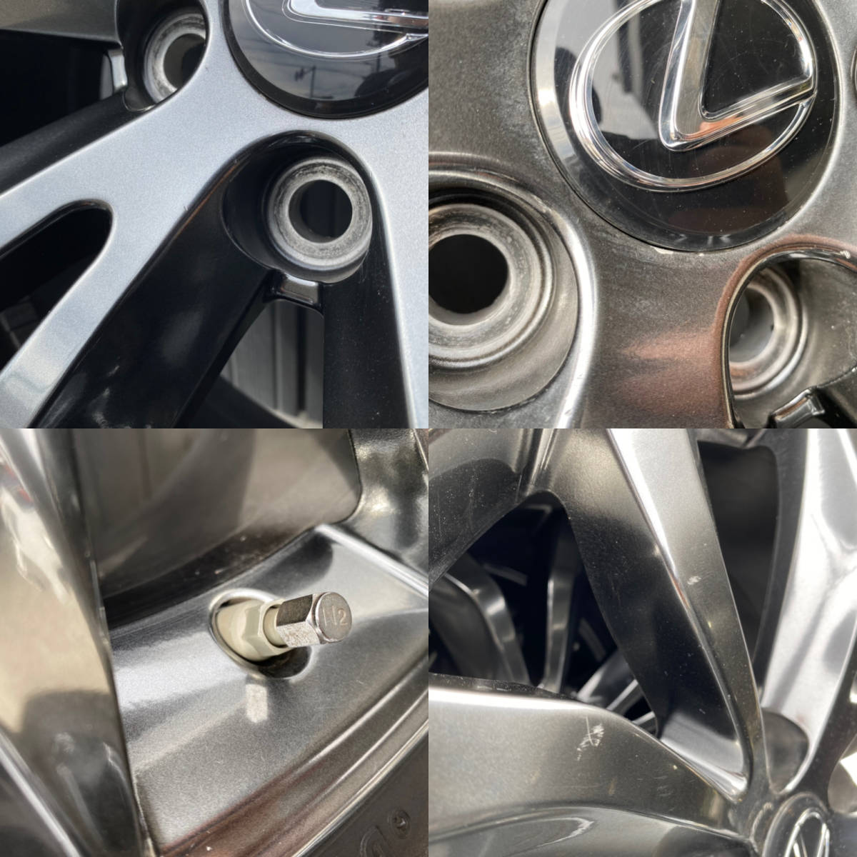 美品》レクサス NX Fスポーツ 純正 ホイール 4本セット 18インチ 7.5J+ 