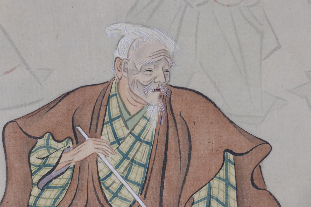 宙】横山大観 能画双幅 肉筆絹本 掛軸 日本画 合箱 近代画巨匠 10T33