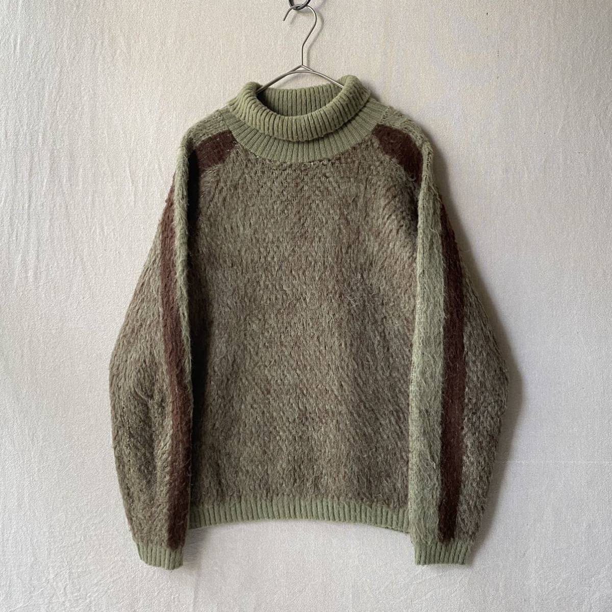 最新作，HOT モヘア 60s 70s USA vintage タートルネック ニット セーター / レディース ウール ビンテージ K2-11036-2376(Mサイズ)｜売買されたオークション情報、yahooの商品情報をアーカイブ公開 - オークファン Mサイズ