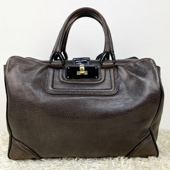 1円希少伊製 EMPORIO ARMANI エンポリオアルマーニ ゴールドターンロック A4◎ ビジネス メンズ ハンドバッグ トート レザー ブラウン 茶 EMPORIO ARMANI エンポリオアルマーニ 長袖 Emporio 極美品希少XXXXL圧巻の存在感！エンポリオアルマーニ