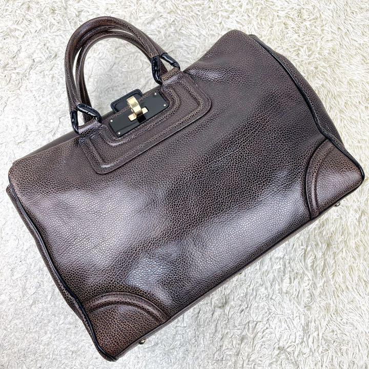 1円希少伊製 EMPORIO ARMANI エンポリオアルマーニ ゴールドターンロック A4◎ ビジネス メンズ ハンドバッグ トート レザー ブラウン 茶 EMPORIO ARMANI エンポリオアルマーニ 長袖 Emporio 極美品希少XXXXL圧巻の存在感！エンポリオアルマーニ