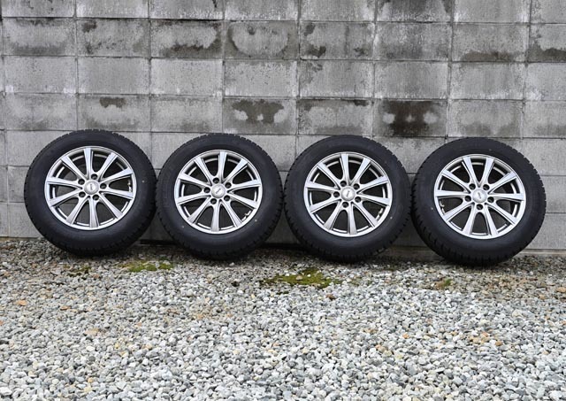 ガリ傷なし：DOS SE-10R 16インチ6.5J +48 205/60/R16 スタッドレス 4 