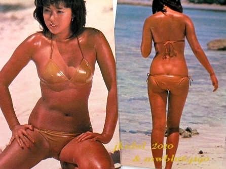 浅野ゆう子！カネボウサンケーキ水着！ビキニ！（切り抜き:管理F8589