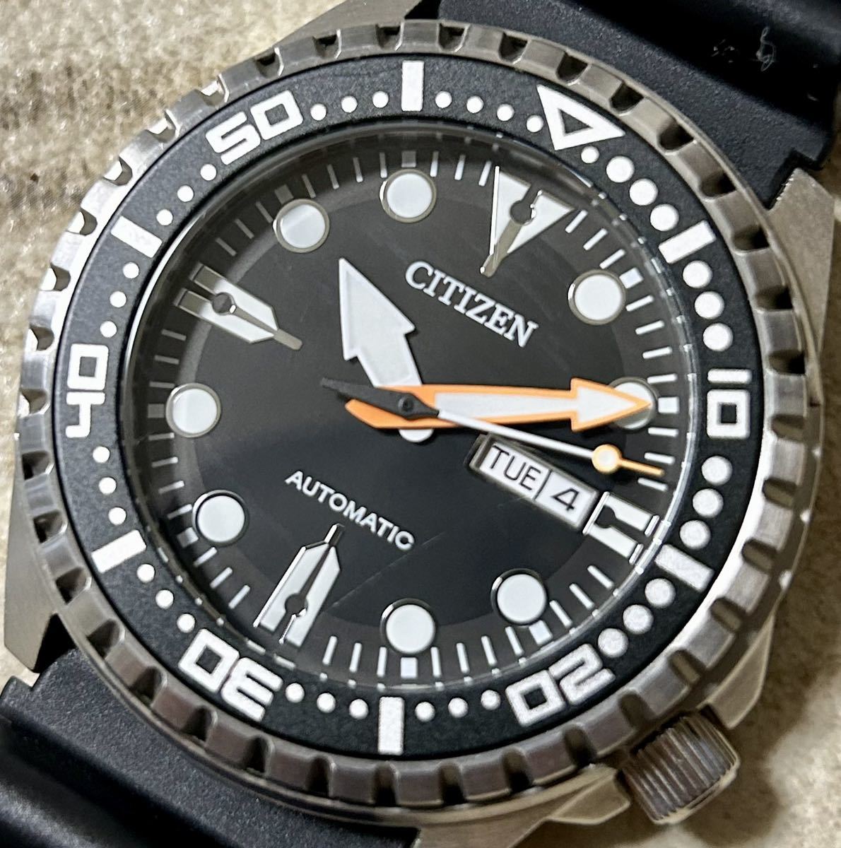 シチズン CITIZEN 稼働品 自動巻き メンズ 腕時計 スケルトンウォッチ