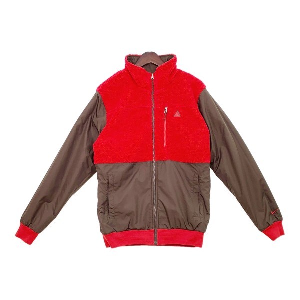 【本物保証，新作登場】 NIKE ACG ボアブルゾン ボアジャケット リバーシブル フリース 古着 メンズ Lサイズ レッド ブラウン ナイキ アウター DM6301(ジャンパー、ブルゾン)｜売買されたオークション情報、yahooの商品情 男性用