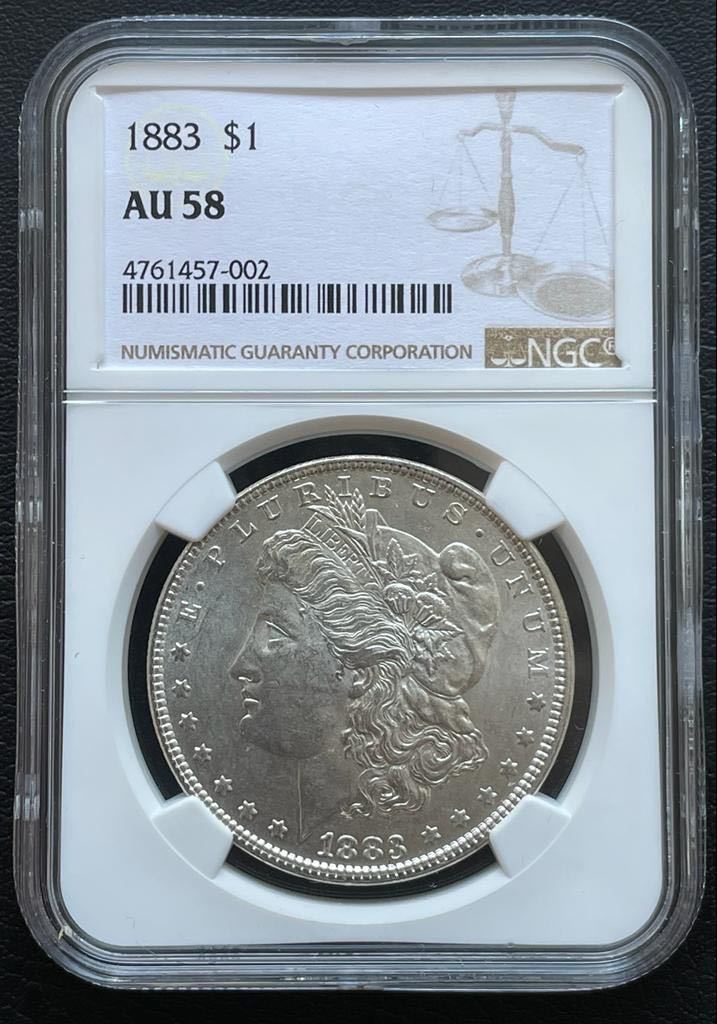 1883年 モルガンダラー 1ドル銀貨 Oマーク 美トーン⁄極美品 USA