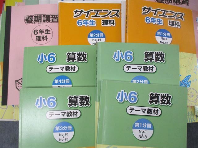 TK05-058 浜学園 小6 テーマ/演習教材/サイエンス/新完成テキスト他