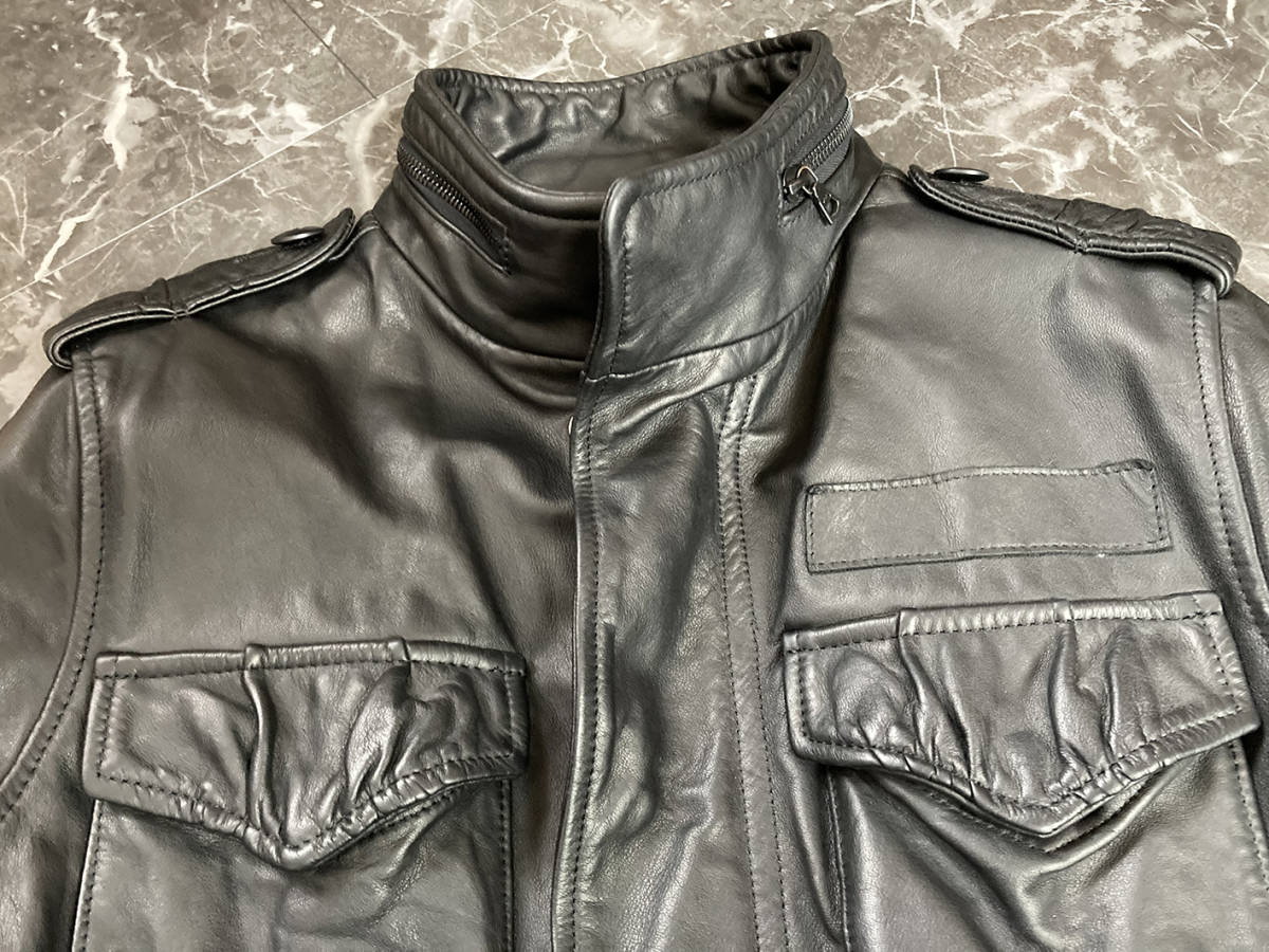 wjk ホースハイド 馬革 M-66 M-65 ジャケット黒 ブラック Mサイズ 
