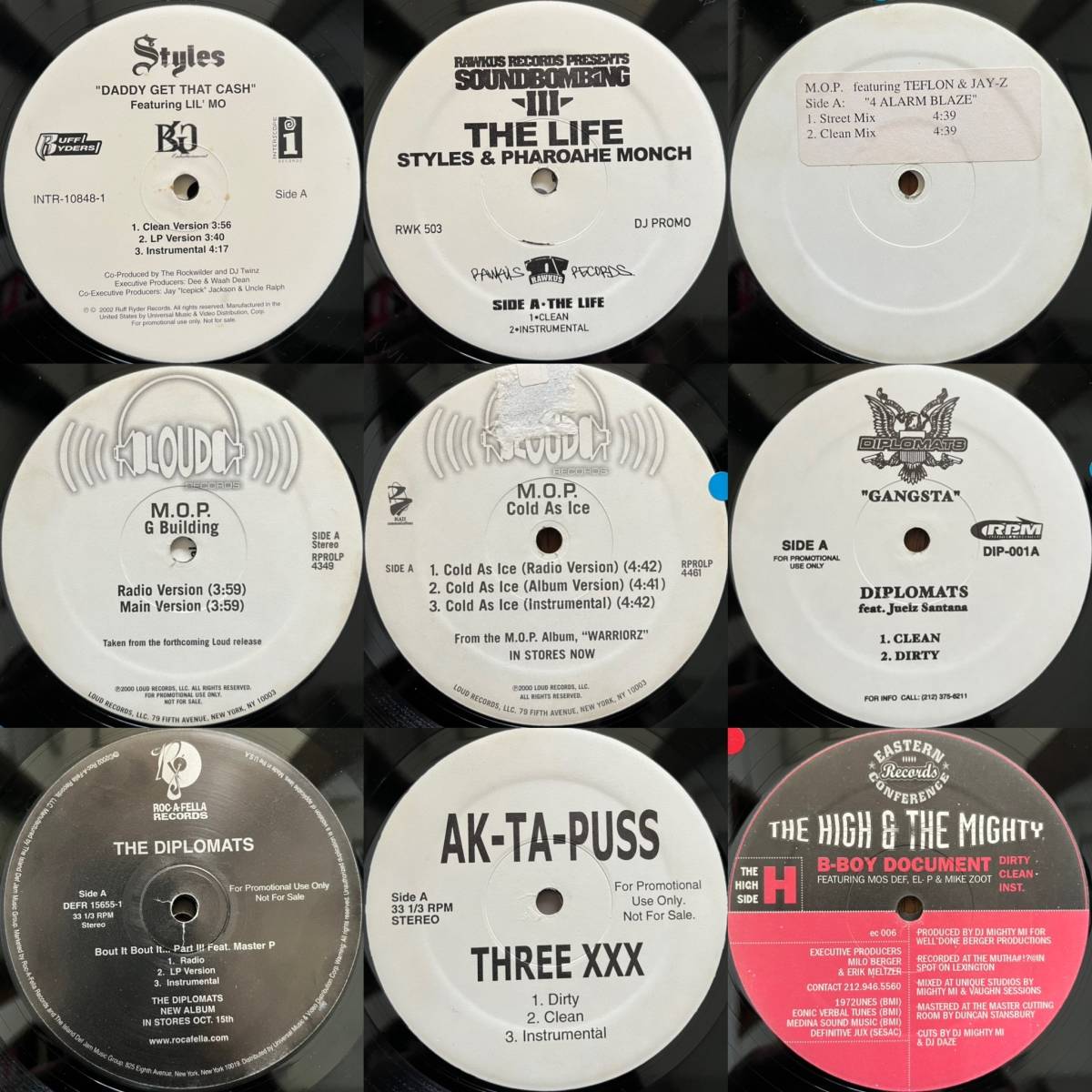 HIP HOP RAP レコード 1円スタート!! プロモ盤含む まとめて 90枚 0