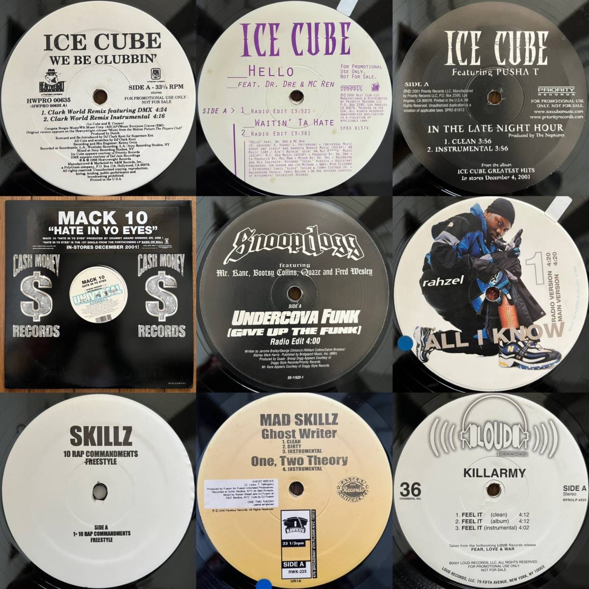 HIP HOP RAP レコード 1円スタート!! プロモ盤含む まとめて 90枚 0