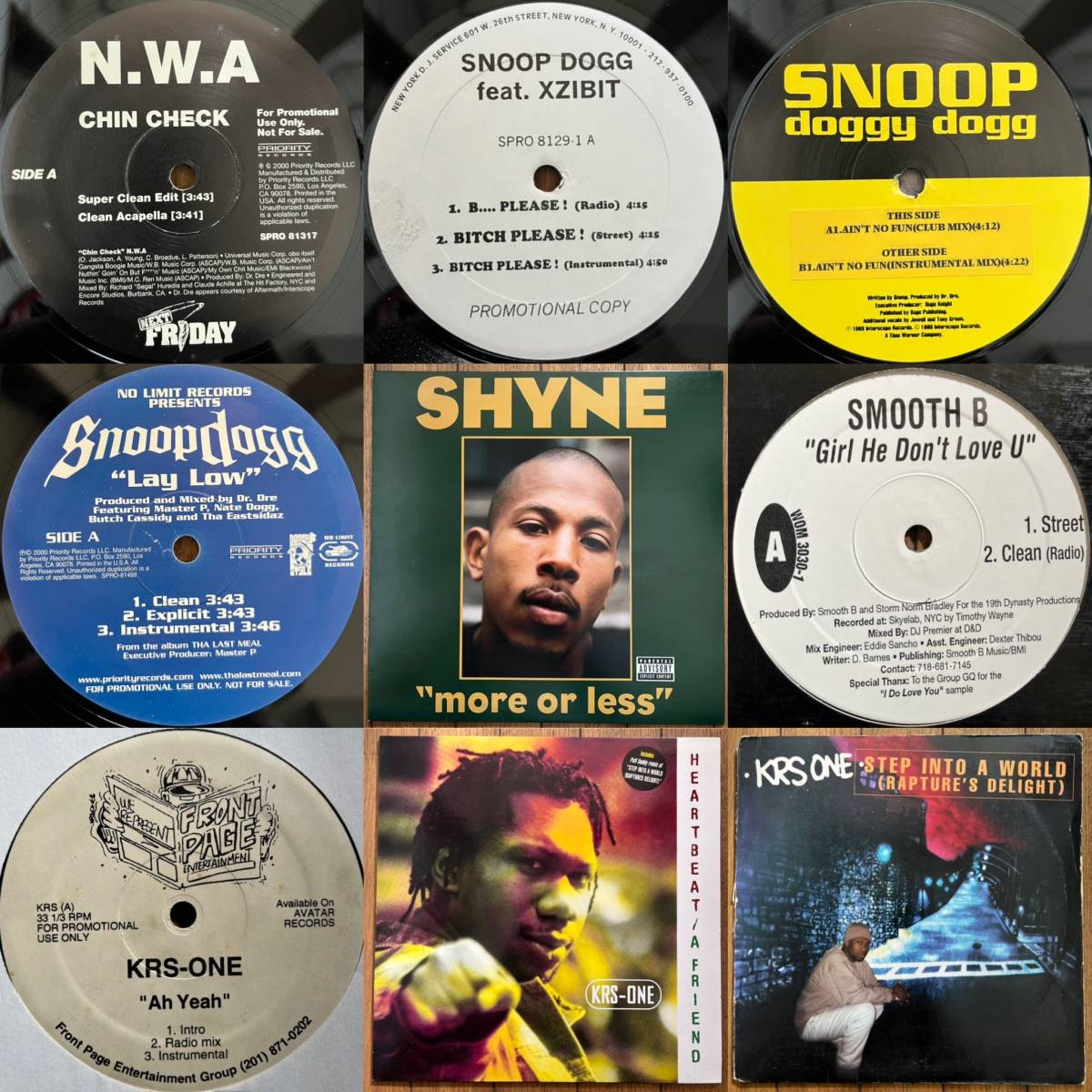 HIP HOP RAP レコード 1円スタート!! プロモ盤含む まとめて 90枚 0