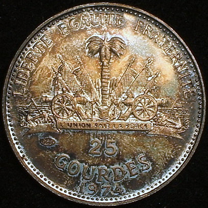 ハイチ銀貨 1974年銘 8.3g プルーフ(ヨーロッパ)｜売買された