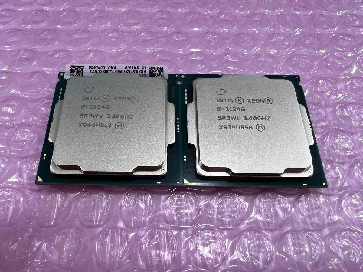 最安値，定番人気 2枚セット INTEL CPU XEON E-2104G SR3WV 3.20GHZ/XEON E-2124 SR3WL 3.40GHZ(Xeon)｜売買されたオークション情報、yahooの商品情報をアーカイブ公開 - オークファン Xeon