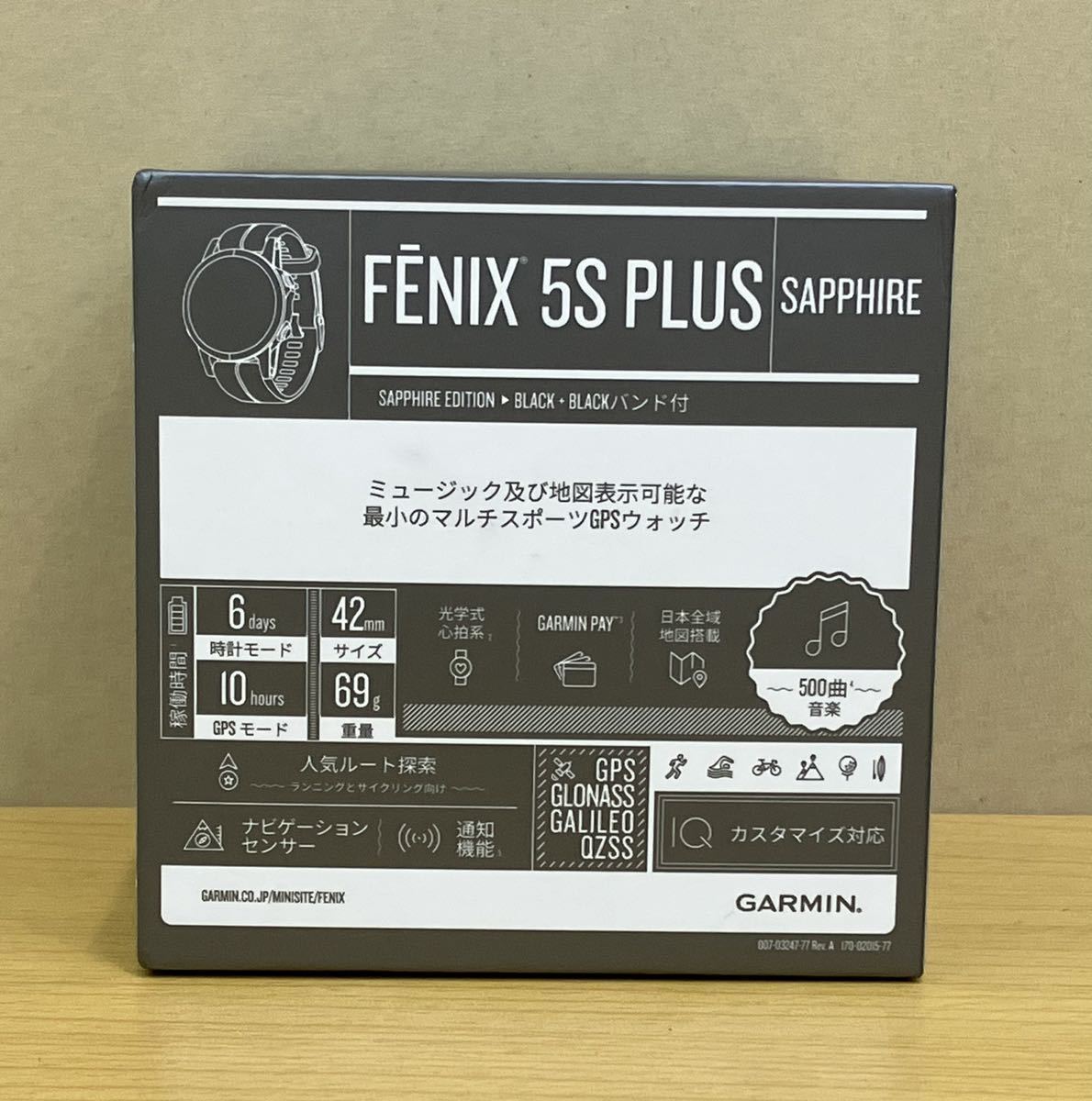 限定セール，SALE GARMIN　プレミアムマルチスポーツGPSウォッチ　FENIX　5S　PLUS　ケーブル欠品1624