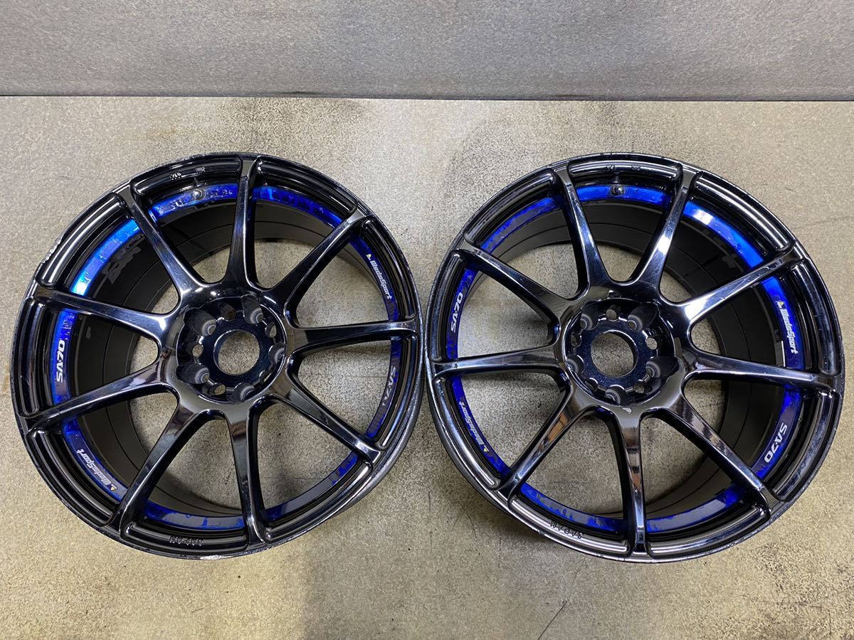 ウェッズスポーツ Weds sport SA-70 メッキ 18インチ 10J +18 PCD114.3 