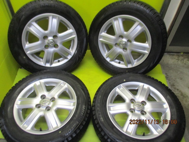 格安，大得価 ホイールタイヤ 4本 175/65R15 年製 8分山 トヨタ IQ 純正 スタッドレス タイヤ BS VRX 初代アクア ヴィッツなど(スタッドレスタイヤ)｜売買されたオークション情報、yahooの商品情報をアーカイブ 4穴