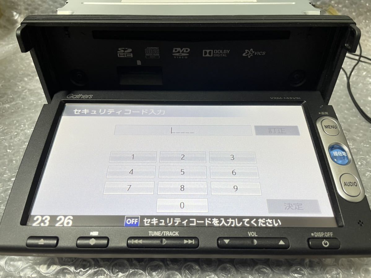 ホンダ 純正ナビGathers VXM-145VSi セキュリティコード有 ホンダ