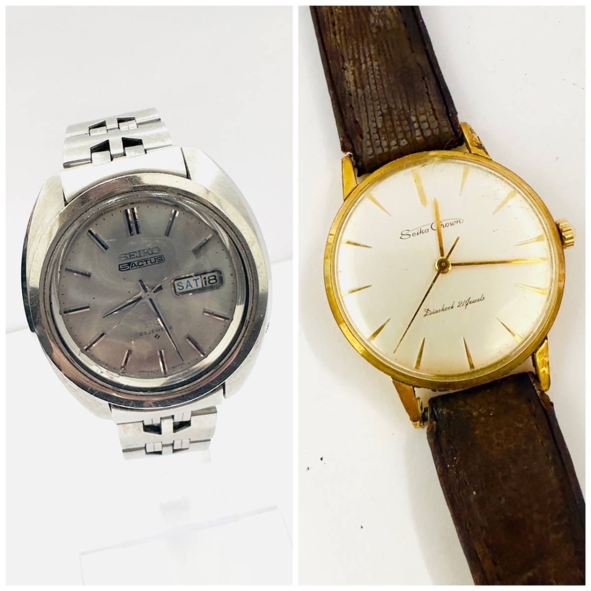 時計〉SEIKO セイコー メンズ 5ACTUS 6106-8440 S eiko Crown 機械式 2