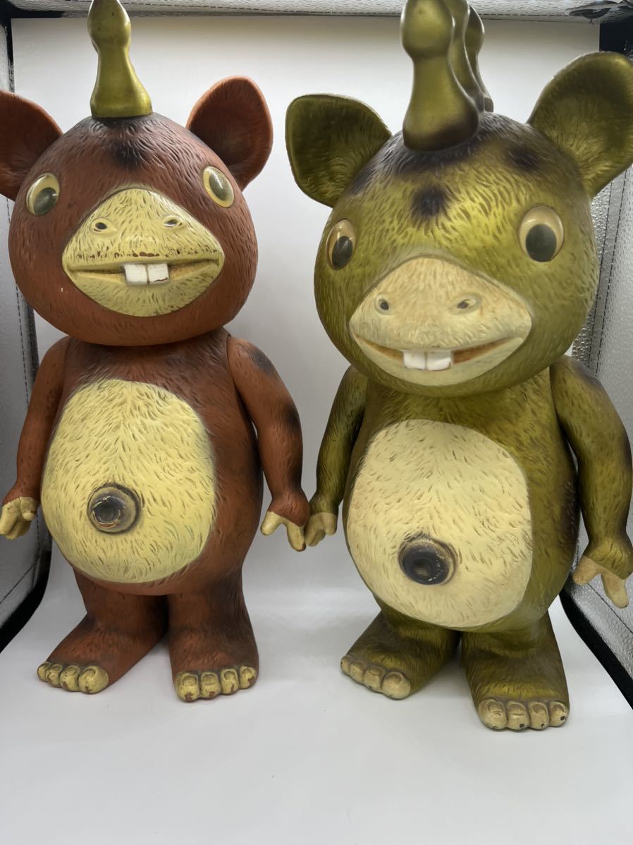 イヌクマ ブースカ ソフビ ジャイアントサイズ 30周年昭和レトロ 円谷