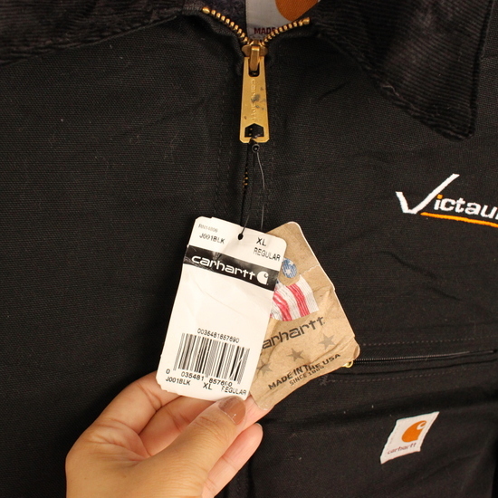 G590 2000年代製 Carhartt カーハート デトロイトジャケット 裏地ブランケット USA製■00s Y2K 表記XLサイズ ブラック アメカジ ワーク Carhartt カーハート USA製 スミクロ aztec1000A2254送料無料 Mexico