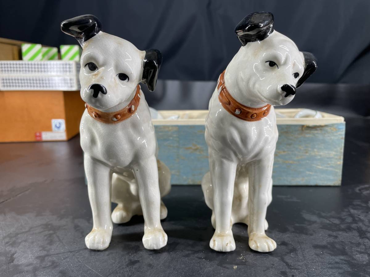 ソ8/ 昭和レトロ インテリア ビクター犬＆マグカップ3客 ニッパー 
