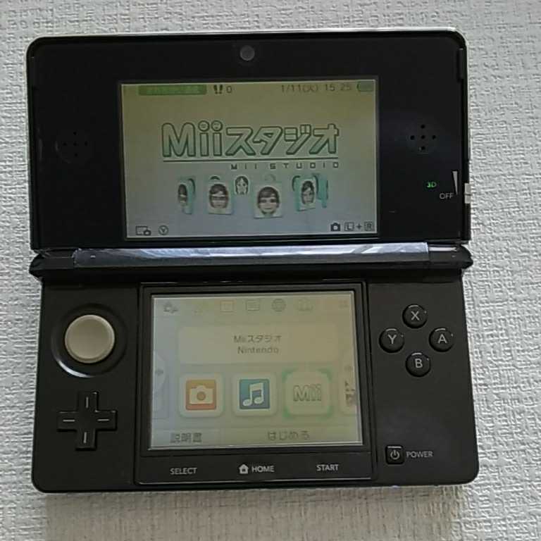 低価，正規品 任天堂3DS ブラック 電源確認済(ニンテンドー3DS本体)｜売買されたオークション情報、yahooの商品情報をアーカイブ公開 - オークファン ニンテンドー3DS本体