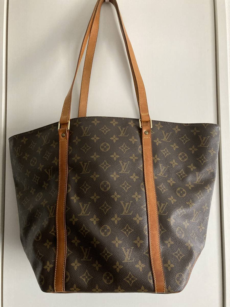 中古美品LOUIS VUITTONルイヴィトン モノグラム サックショッピング 