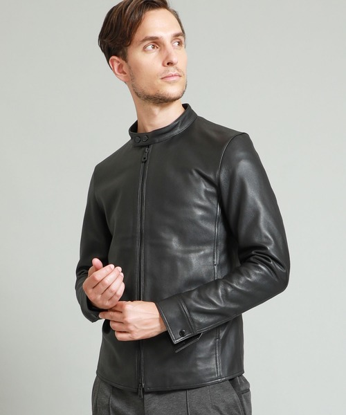 1piu1uguale3 レザー シングルライダースジャケット6