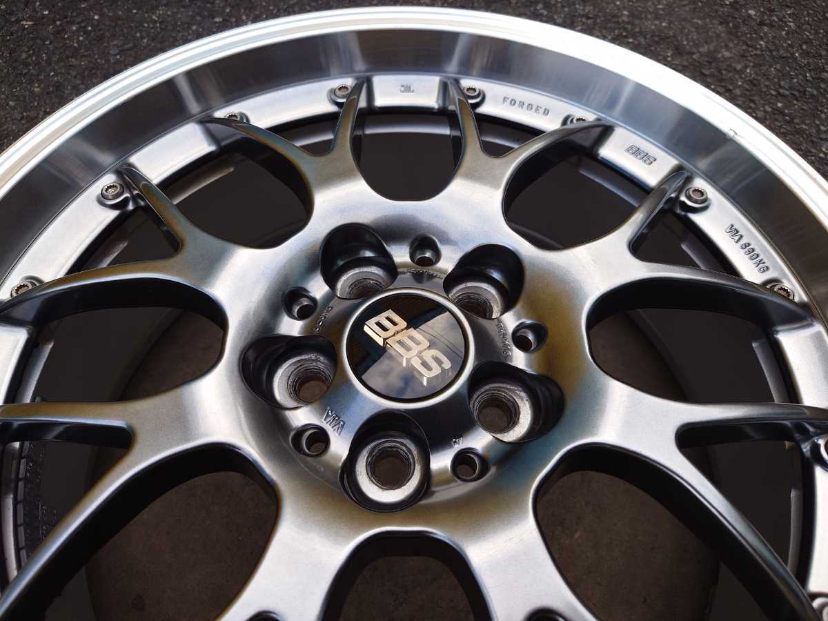 美品 86 BRZ プリウス 鍛造 BBS RS-GT DB-SLD ダイヤモンドブラック 18 