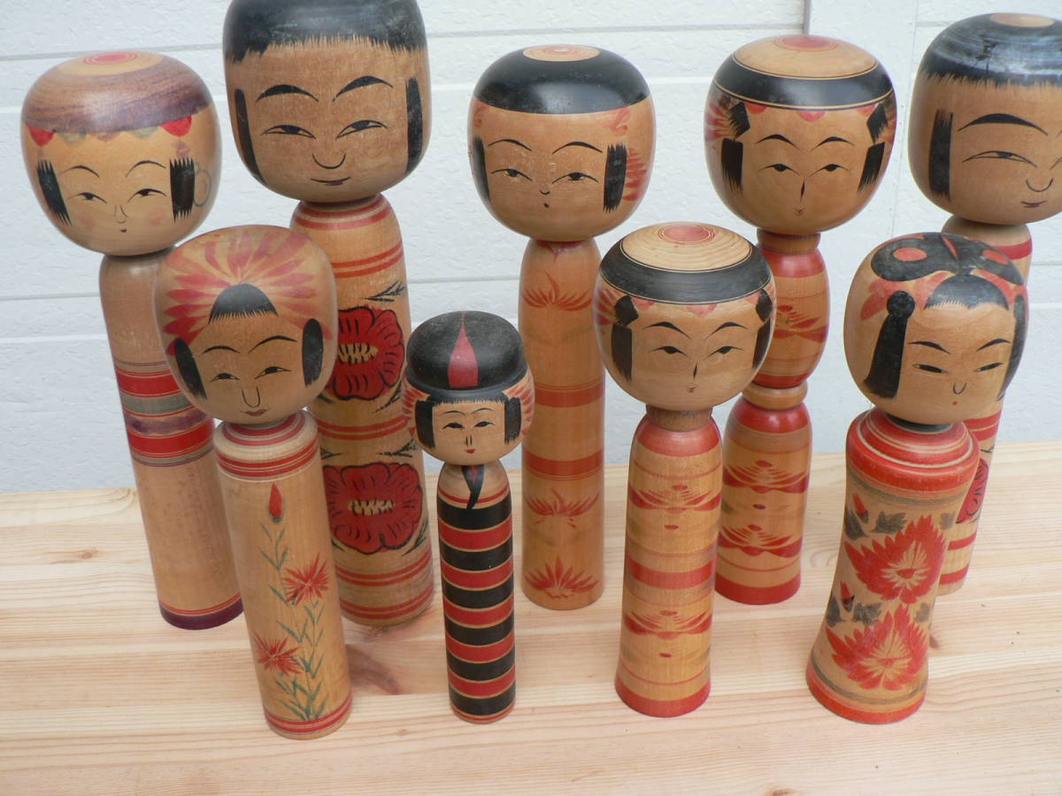 豊富な，正規品 こけし 9体まとめて 文吉 鈴木征一 佐藤次雄 新山慶美 遊佐福寿 他(こけし)｜売買されたオークション情報、yahooの商品情報をアーカイブ公開 - オークファン こけし