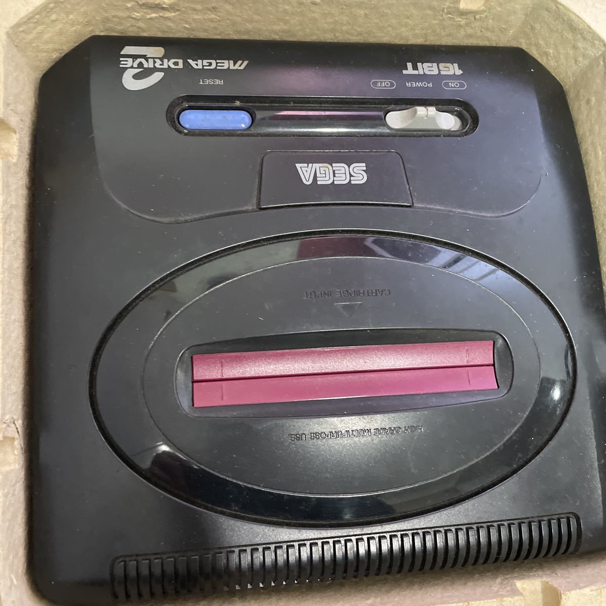 美品 メガドライブ2ぷよぷよゲームカートリッジ付き 本体 SEGA セガ 