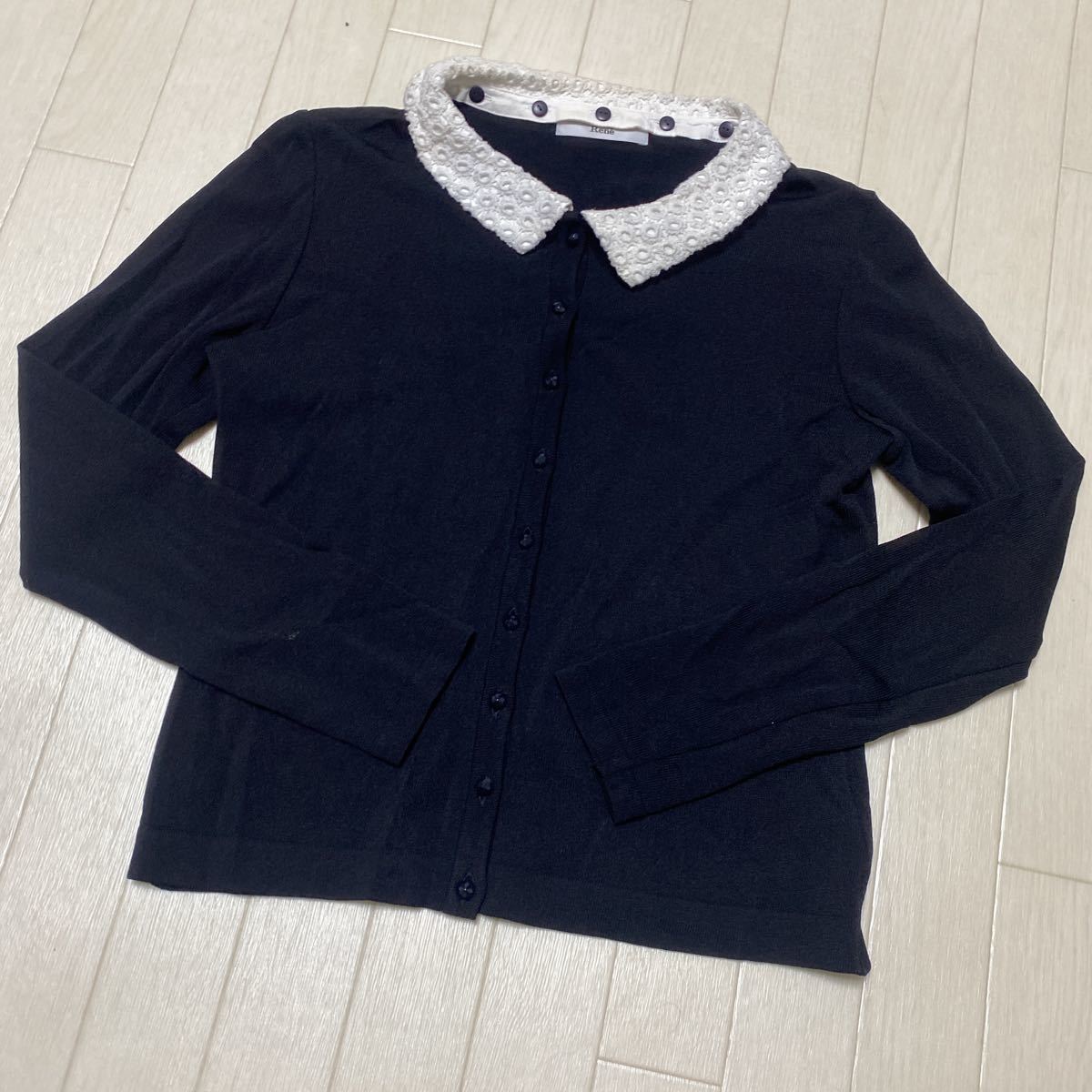 Rene（ルネ） ニットカーディガン 34 ベージュ 3085☆ Rene ルネ