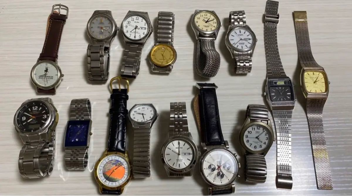 27-3 腕時計 ジャンク品 まとめ売り 15本セット(アナログ（クォーツ式 