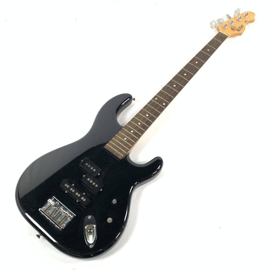 KILLER KB-MALICE キラー エレキベース 黒系☆現状品(エレキベース本体  