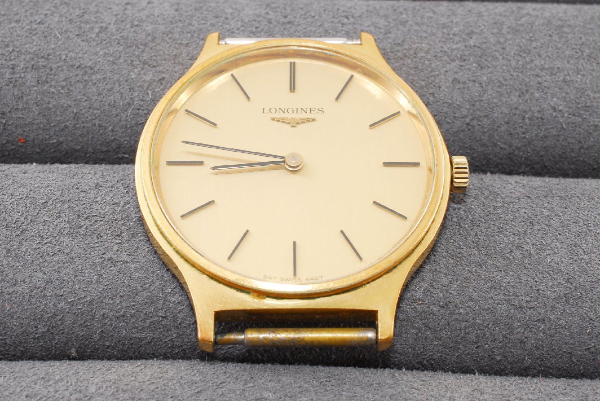 LONGINES レディース 腕時計 ゴールドカラー（手巻き時計、稼動品） 稼動品 ロンジン 手巻き ゴールド ラウンド レディース 腕時計