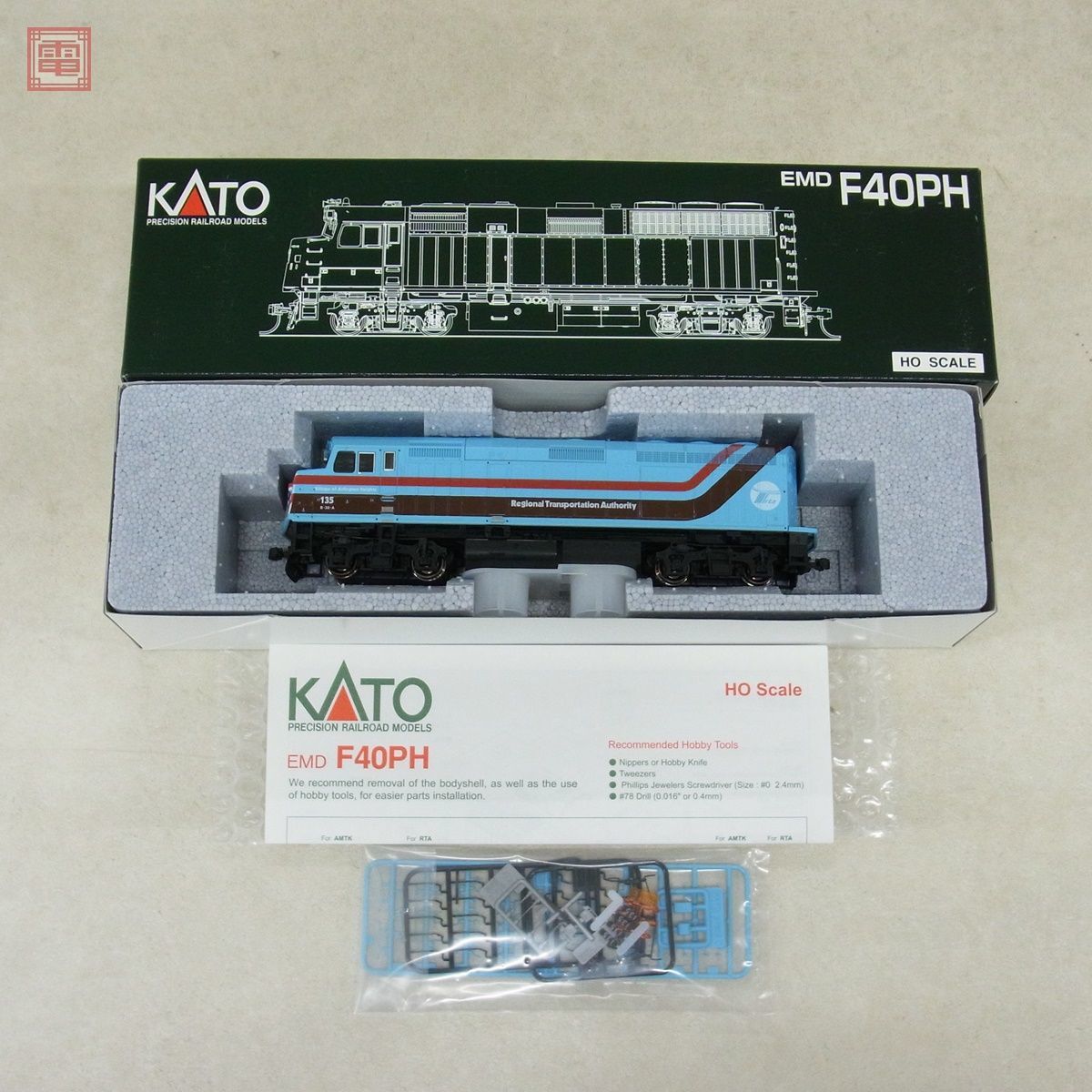 F40PH HO Kato EMD Locomotive Scale - ~ Chicago New Amtrak Diesel
