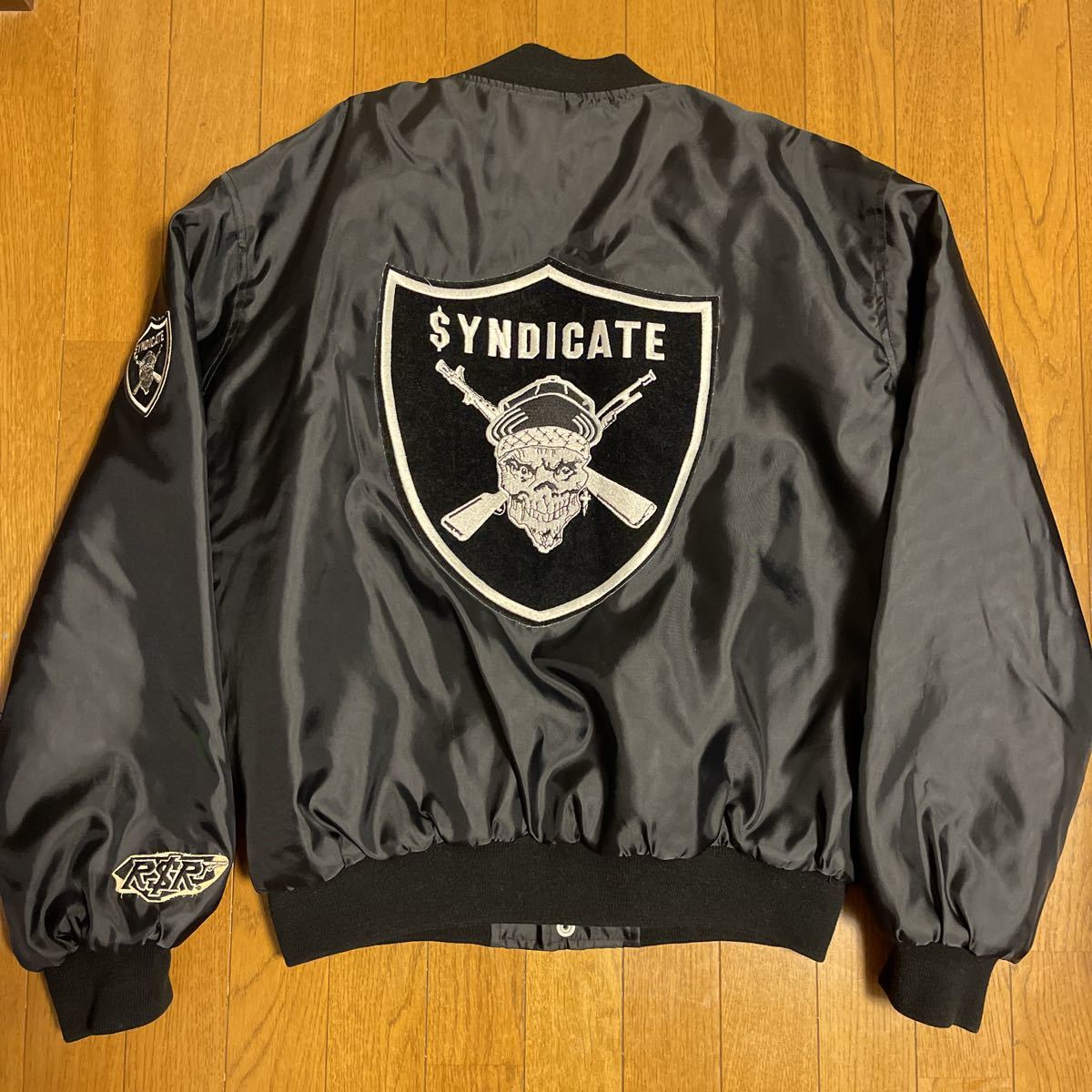 syndicate シンジケート 当時物 スタジャン MA-1 ナイロンジャケット 