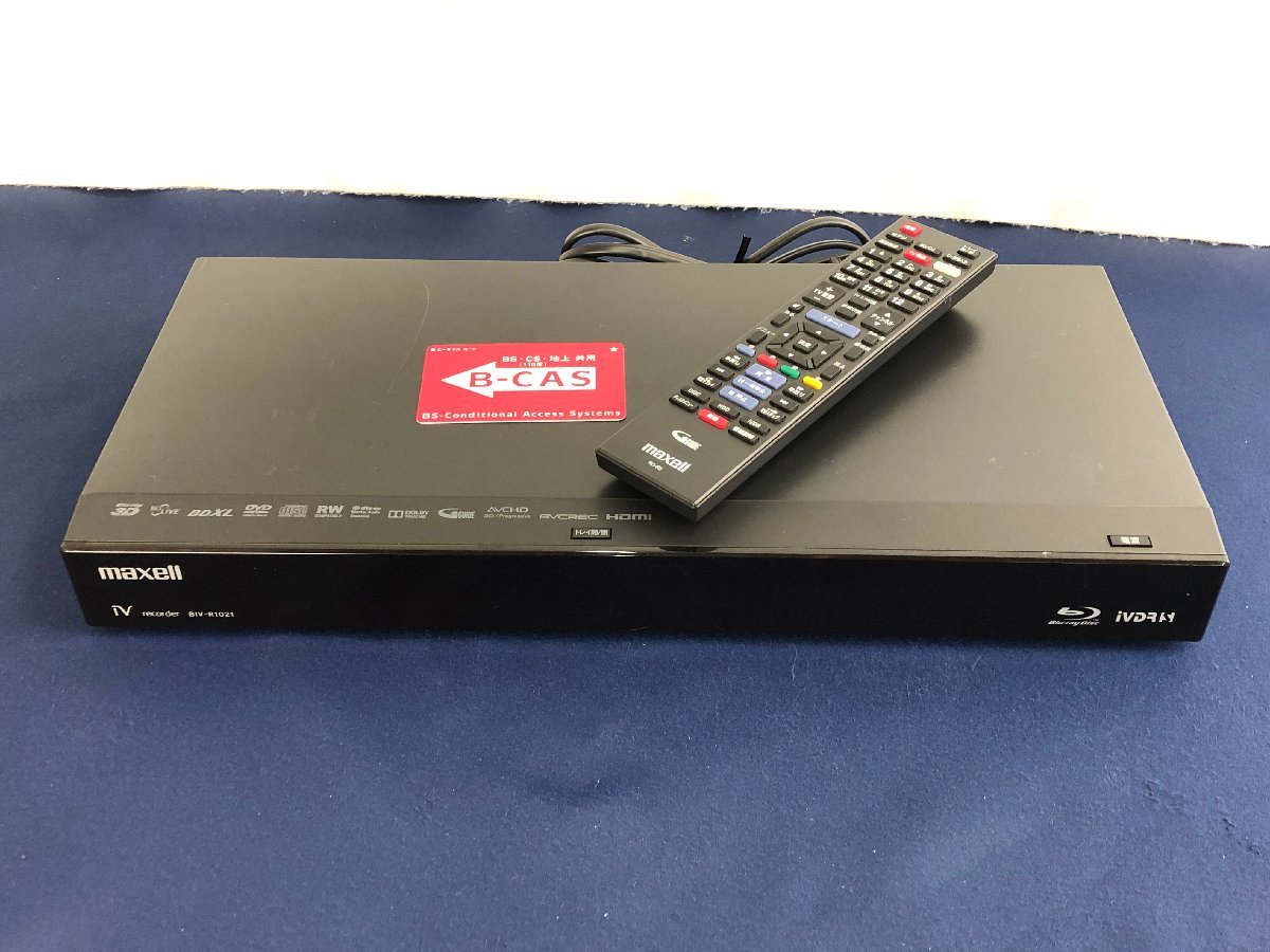 中古品 maxell iVDR ブルーレイレコーダー BIV-R1021 ☆中古品☆iVDRブルーレイレコーダー BIV-R1021 maxell - BIV－R1021の