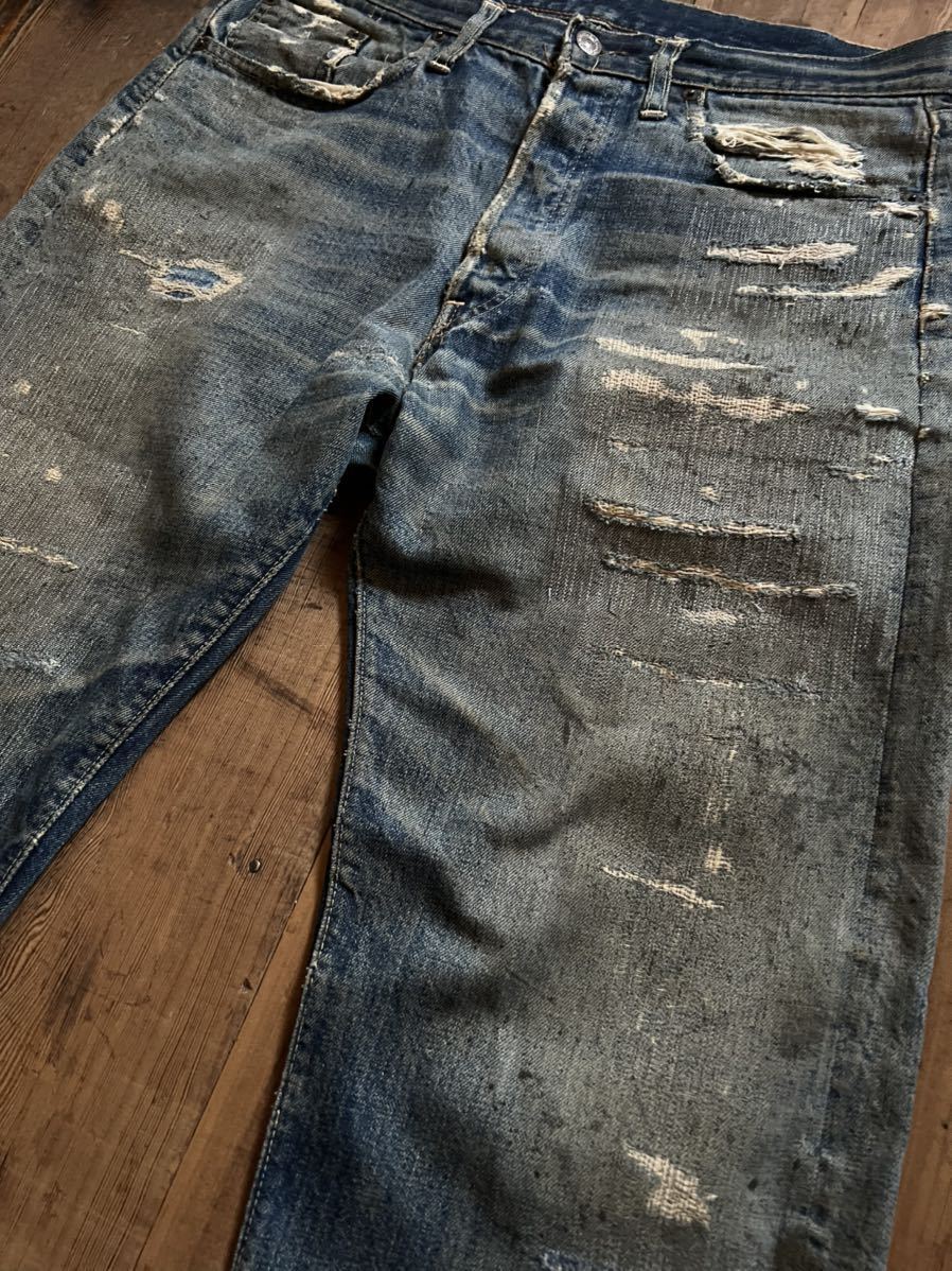 60s LEVIS 501 BIGE タイプ初期 501 XX移行期 雰囲気系 Vステッチ 