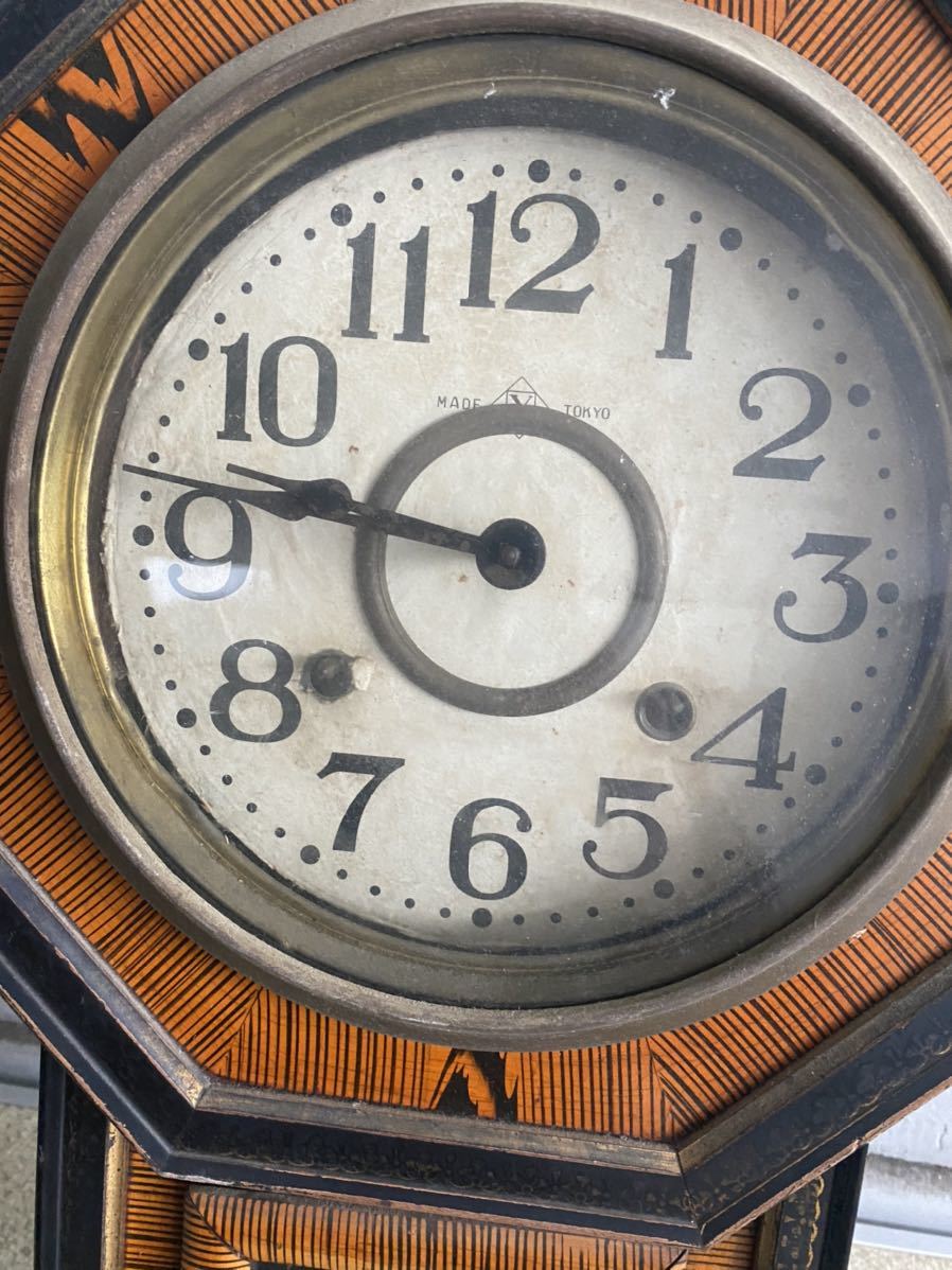 SEIKOSHA 精工舎 REGULATOR ゼンマイ式 八角形 掛時計 振り子時計 