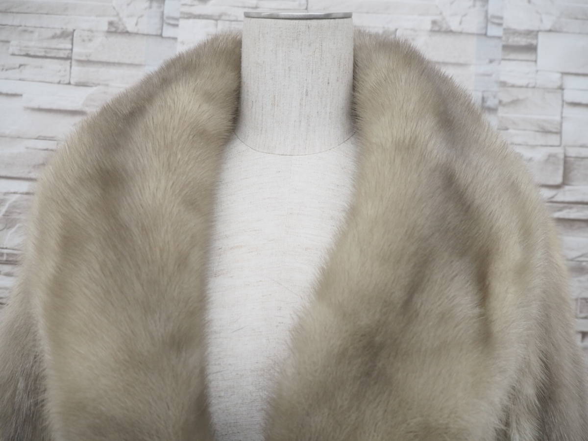 ロングコート 総丈120○高級○サファイアミンク MINK ファー リ 