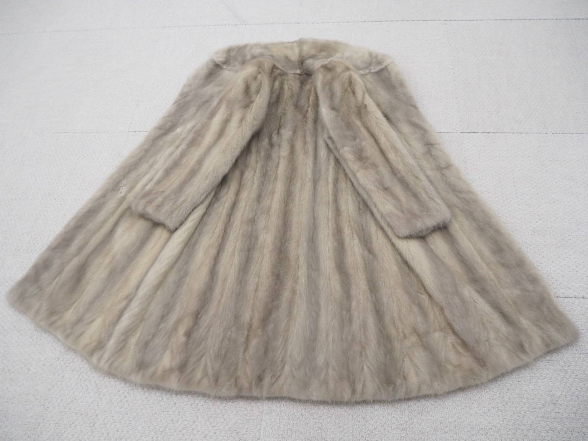 ロングコート 総丈120○高級○サファイアミンク MINK ファー リ 