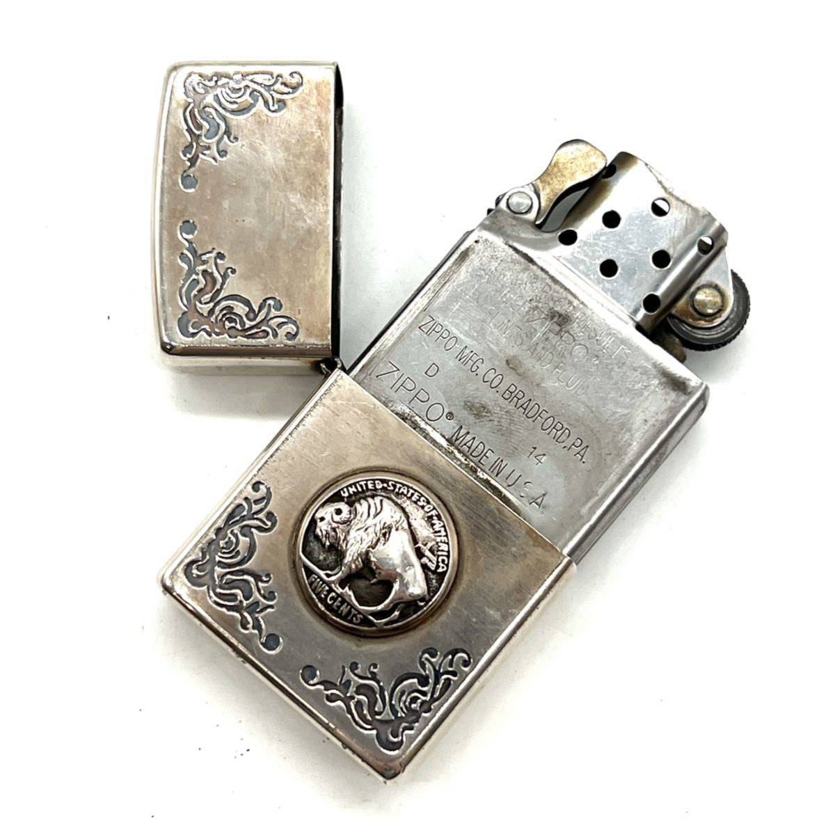 ZIPPO ジッポー SAAD FIVE CENTS 5セント 2014年製 オイルライター 
