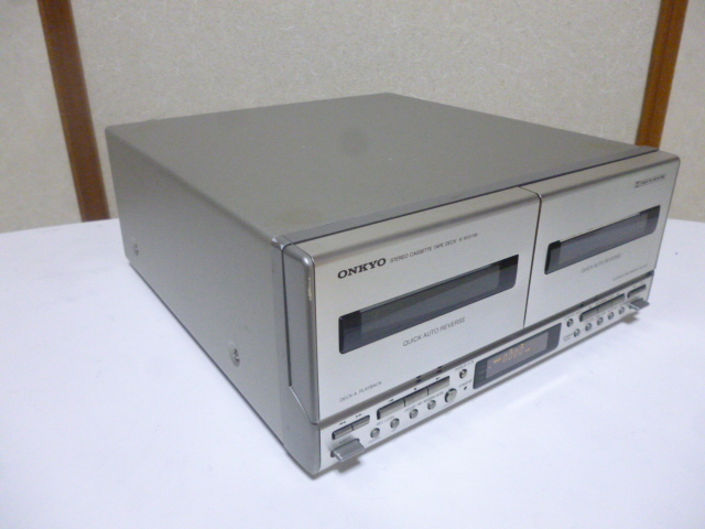 ☆ ONKYO INTEC275 ダブルカセットテープデッキK-W511M【取説付