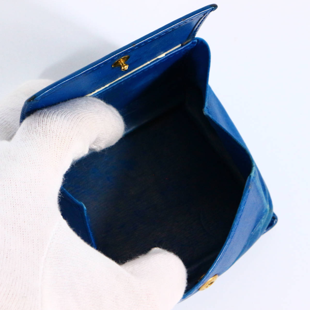 Louis Vuitton ルイヴィトン コインケース ブルー レザー M63695 エピ 