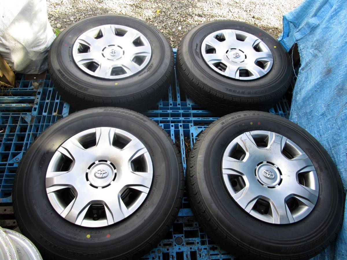 ハイエース 純正 スチール 195/80R15 107/105N LT　6H139.7+35　4本中古品 195&frasl;80R15 107&frasl;105N ハイエース 107&frasl;105L L トヨタ