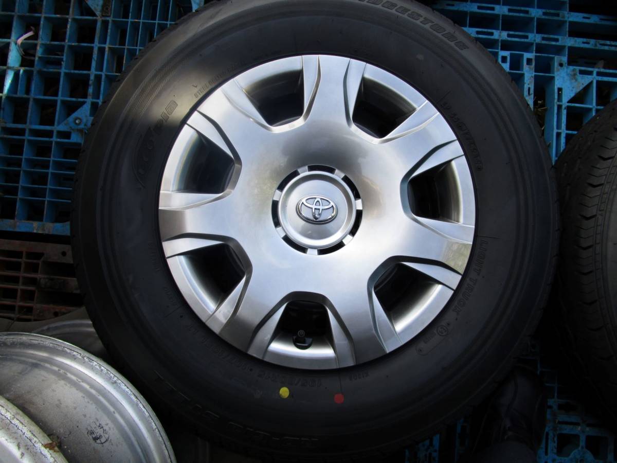 ハイエース 純正 スチール 195/80R15 107/105N LT　6H139.7+35　4本中古品 195&frasl;80R15 107&frasl;105N ハイエース 107&frasl;105L L トヨタ