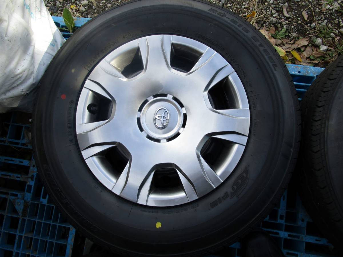 ハイエース 純正 スチール 195/80R15 107/105N LT　6H139.7+35　4本中古品 195&frasl;80R15 107&frasl;105N ハイエース 107&frasl;105L L トヨタ